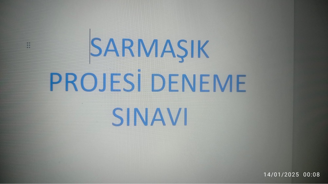 SARMAŞIK PROJESİ DENEME SINAVI